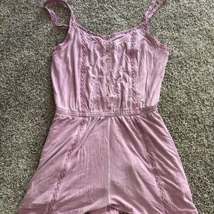 American Eagle Pink Chemise with Adjustable Straps